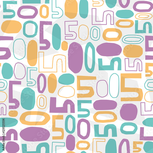 500 background. Seamless pattern.Vector.500               