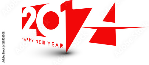 Happy new year 2017 Text Design