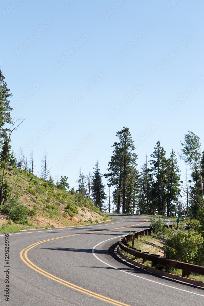 Naklejka premium Curve in the road