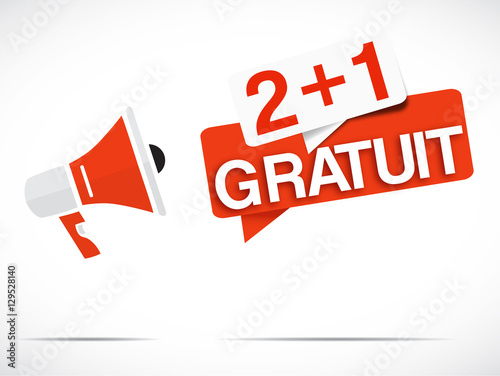 mégaphone : 2 + 1 gratuit