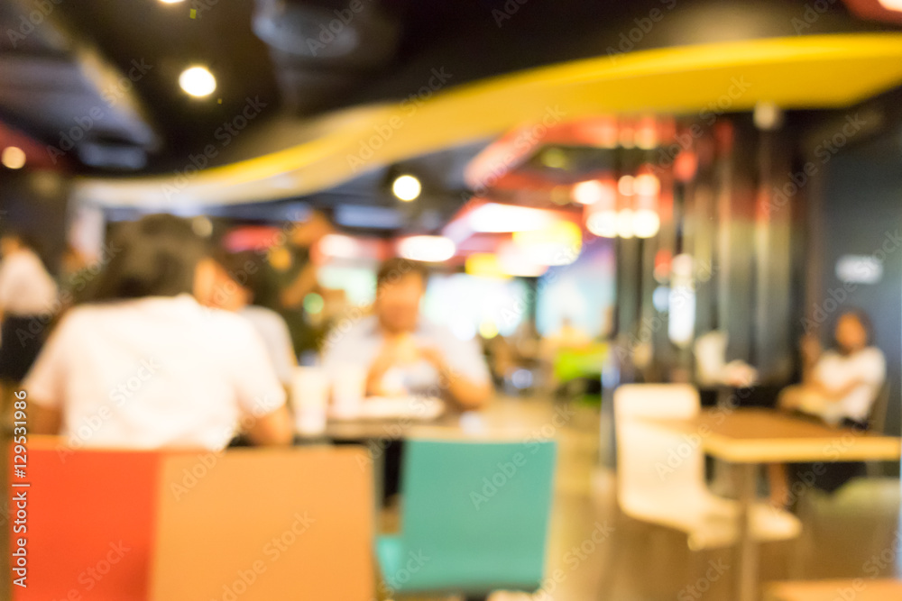 Blurred Shopping mall Interior background