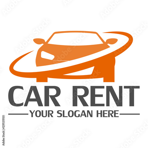 Car rent logo design template