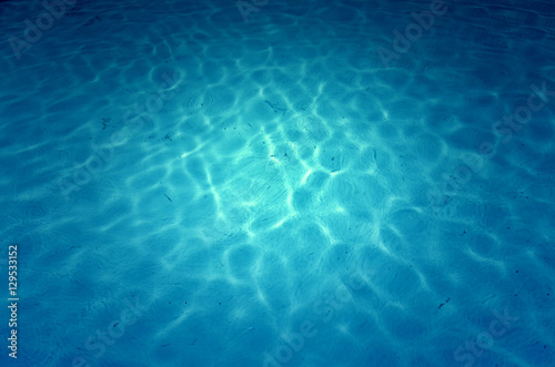 Swimming pool blue water
