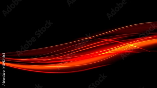Abstract background with hot red wavy lines