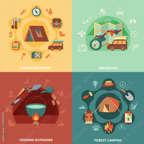 Camping flat set