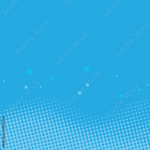 wave halftone blue background