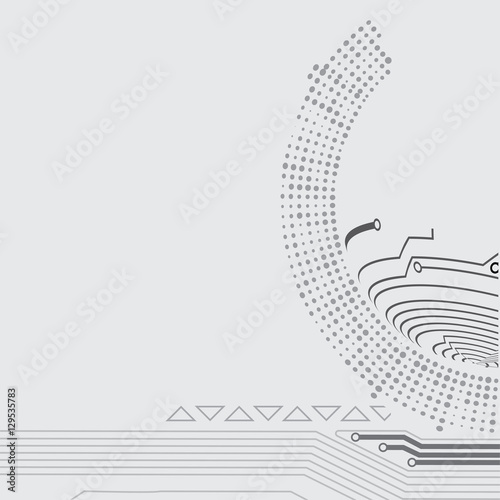 grey techno background