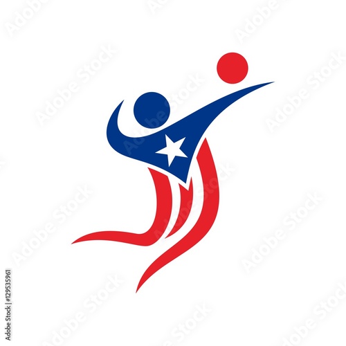 volley ball logo