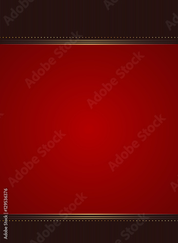 Luxurious card template, oriental style. Vector vip background, suitable for greeting card, certificate or poster. Golden and bright red color