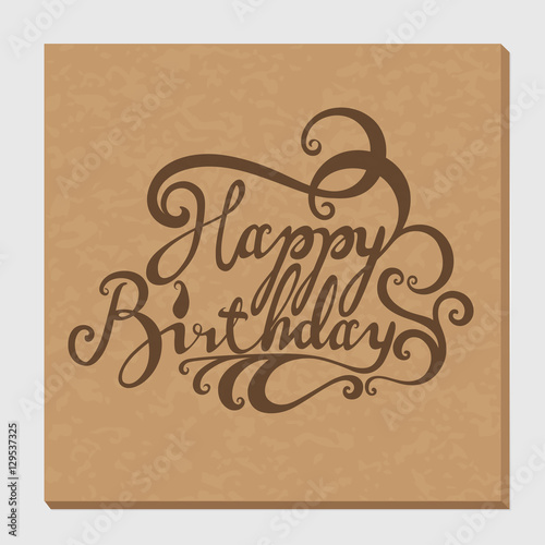 happy birthday lettering