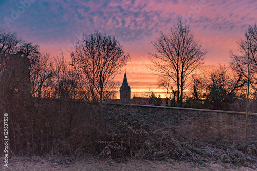 Sonnenaufgang am Kloster Wöltingerode