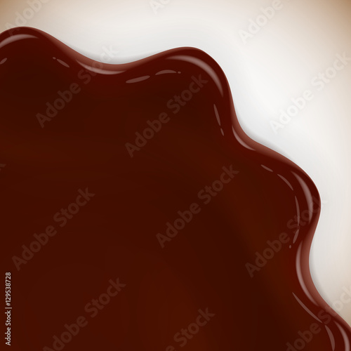 Delicious vector chocolate and milk yougurt illustration