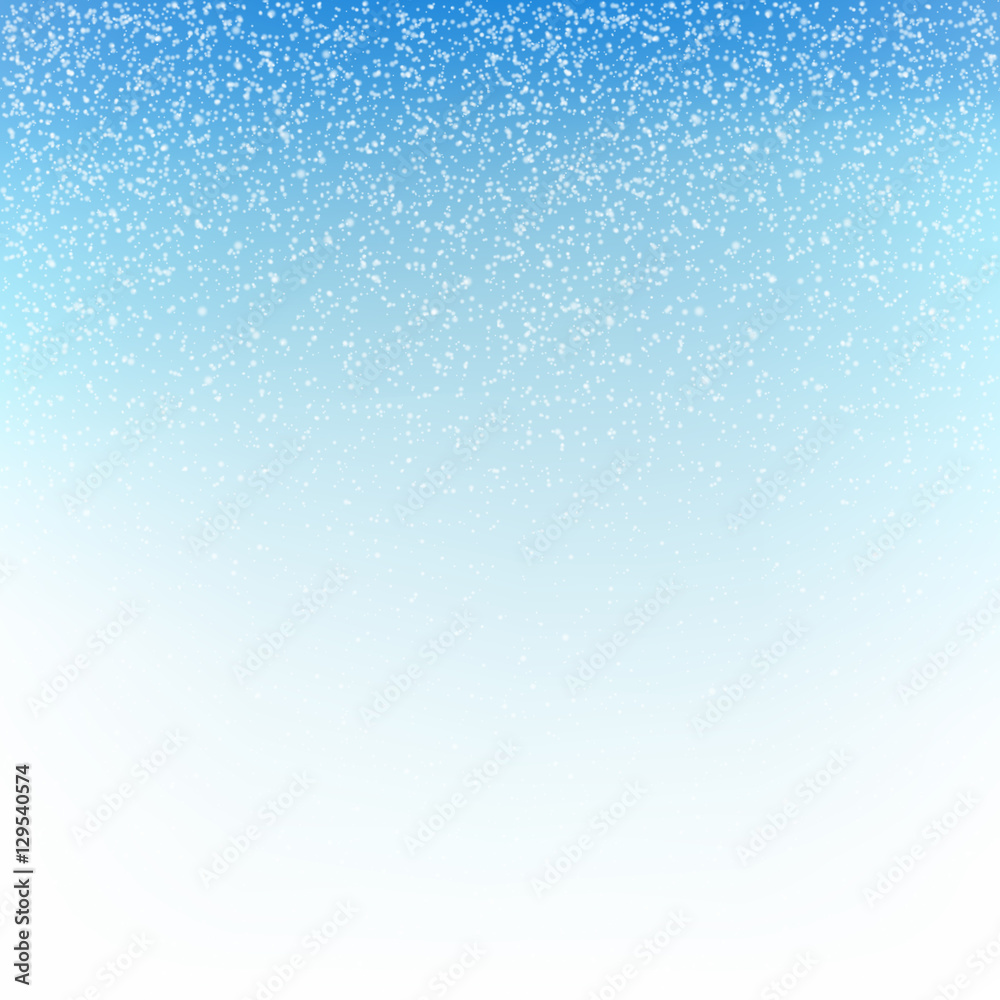 Fototapeta premium Christmas snowfall background. Vector illustration.