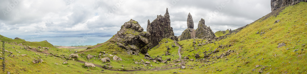 old man of storr panorama old man of storr panorama