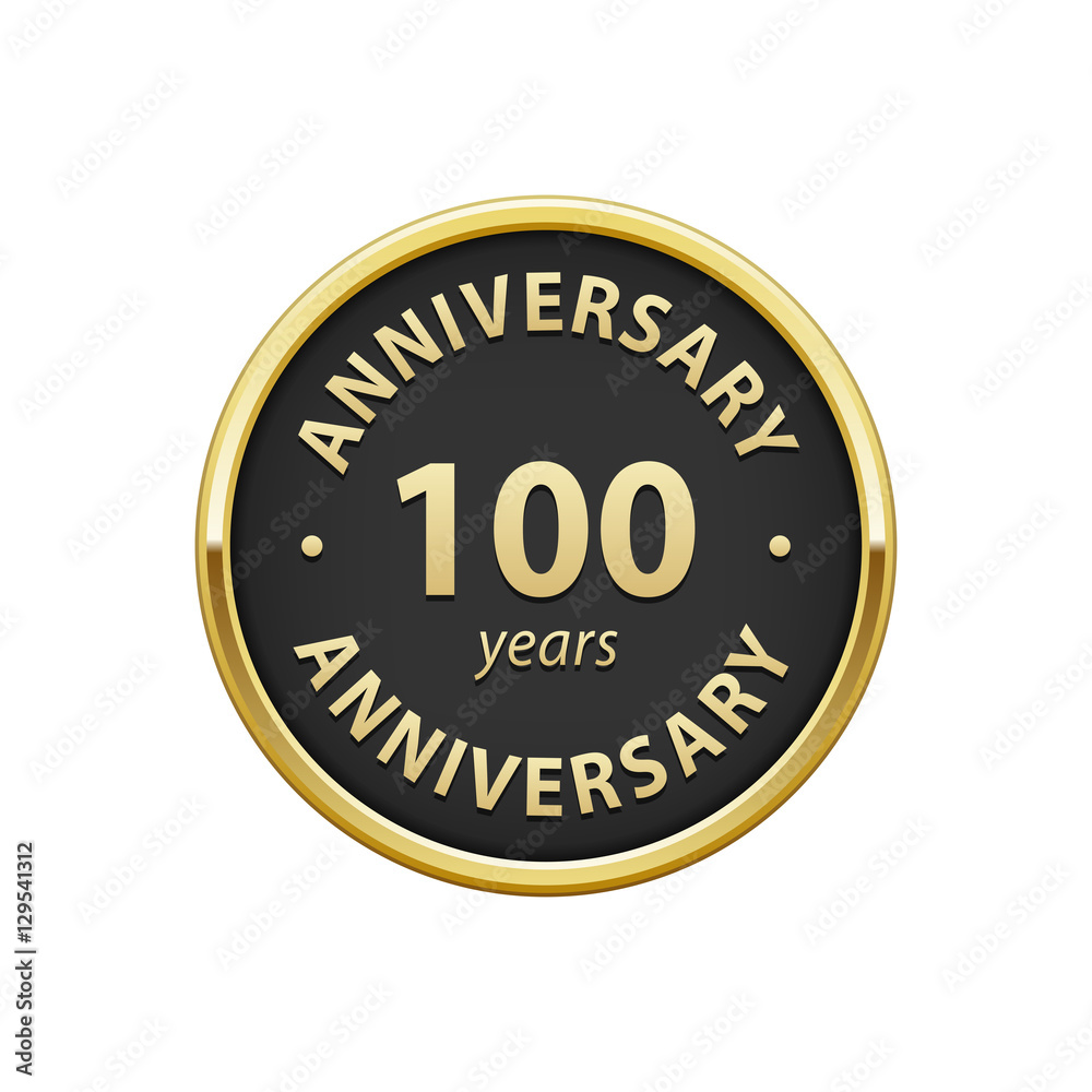 Anniversary 100 years badge  