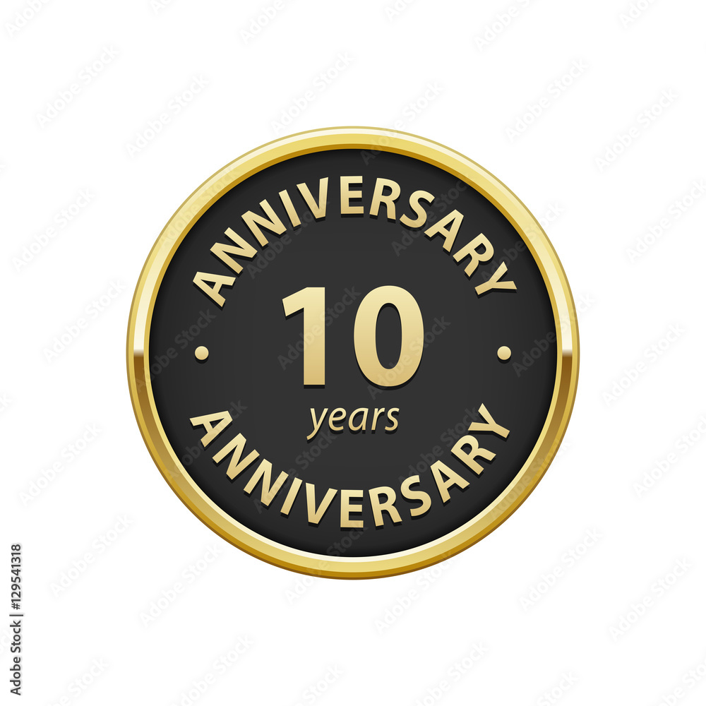 Anniversary 10 years badge