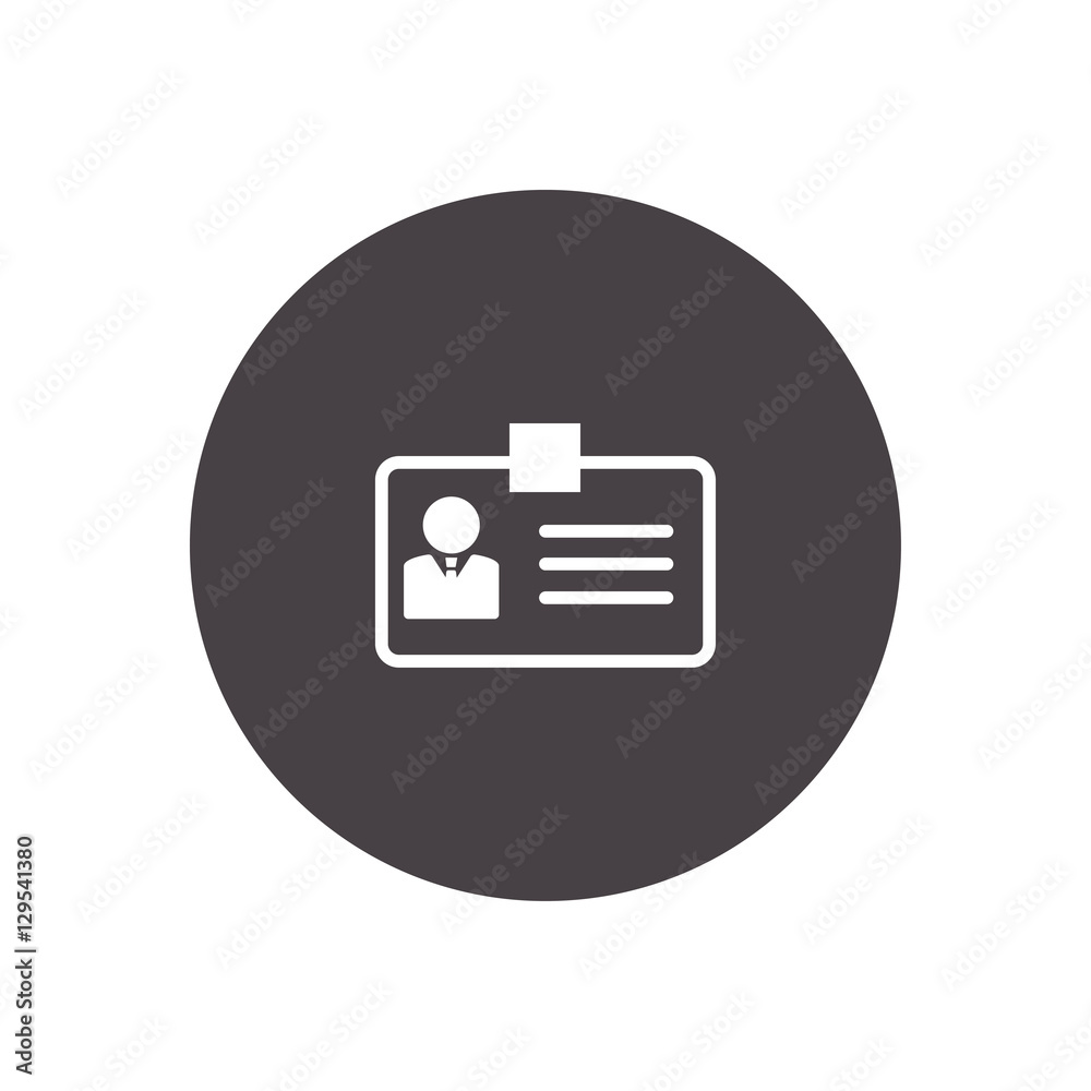 businessman badge id card icon vector businessman badge id card icon vector