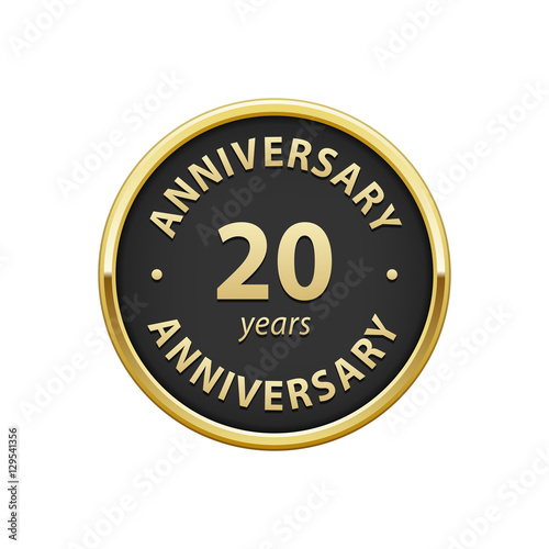 Anniversary 20 years badge 