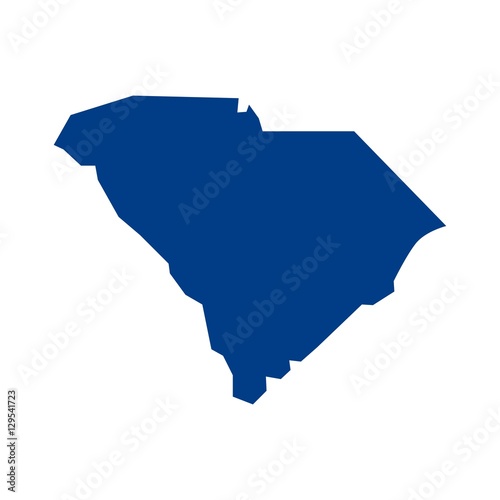 south carolina map. logo vector.