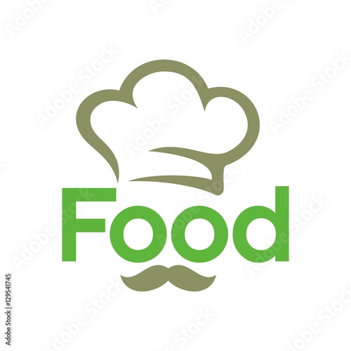 chef head logo for restaurant.
