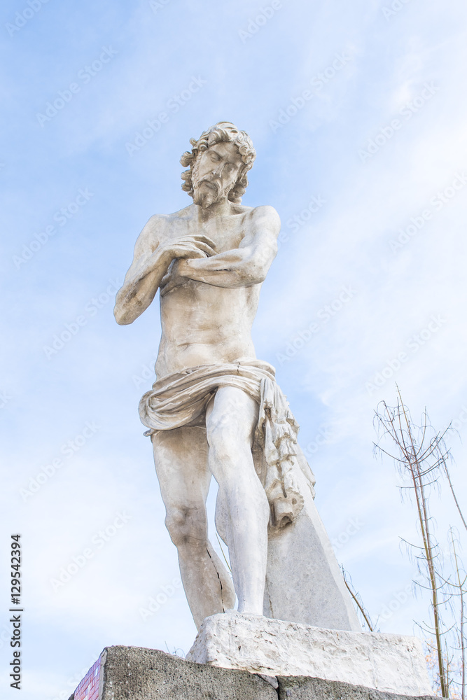 Rome (Italy) - Statue of Jesus in Milvio Bridge