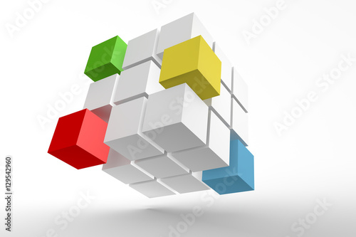 3d illustration magic cube © zhu difeng