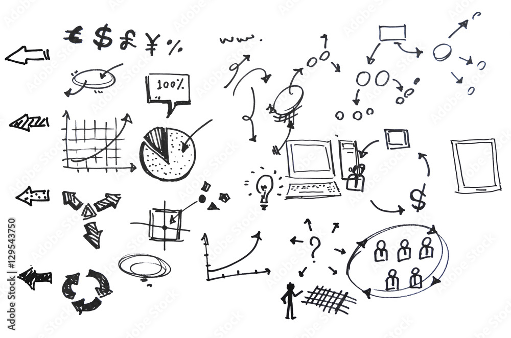 Naklejka premium business idea concept