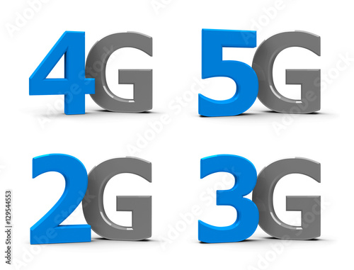 2G 3G 4G 5G icons