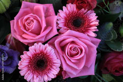 Gerberas and roses