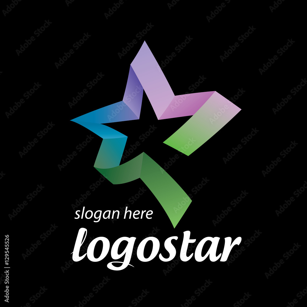 star logo of colored ribbons star logo of colored ribbons