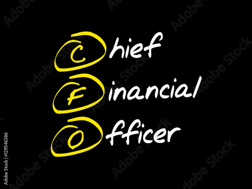 CFO - Chief Financial Officer, acronym business concept