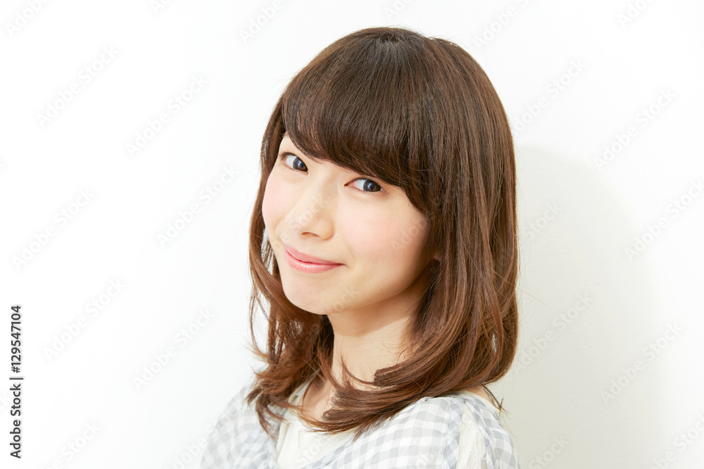 女性ポートレート 白バック 女性ポートレート 白バック