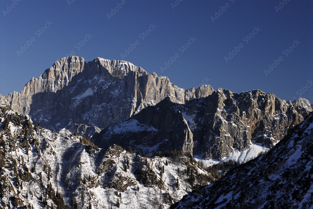 Civetta Mountain in the Dolomites, Val di Fassa - Italy. Civetta Mountain in the Dolomites, Val di Fassa - Italy.