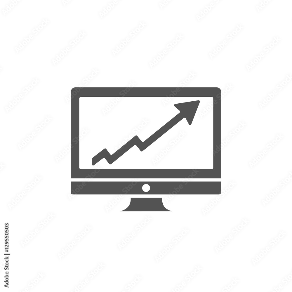Icono de pantalla mostrando una gráfica Icono de pantalla mostrando una gráfica