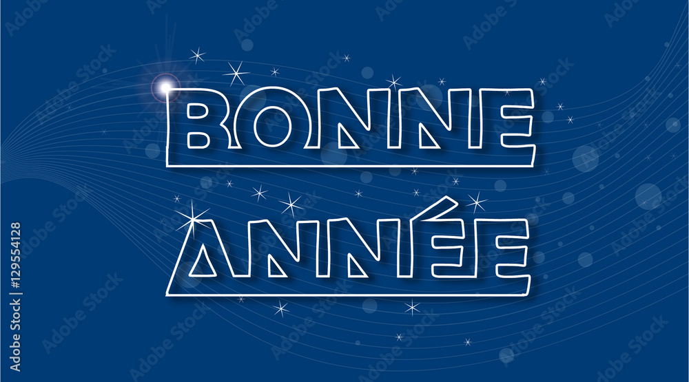 Naklejka premium Bonne année
