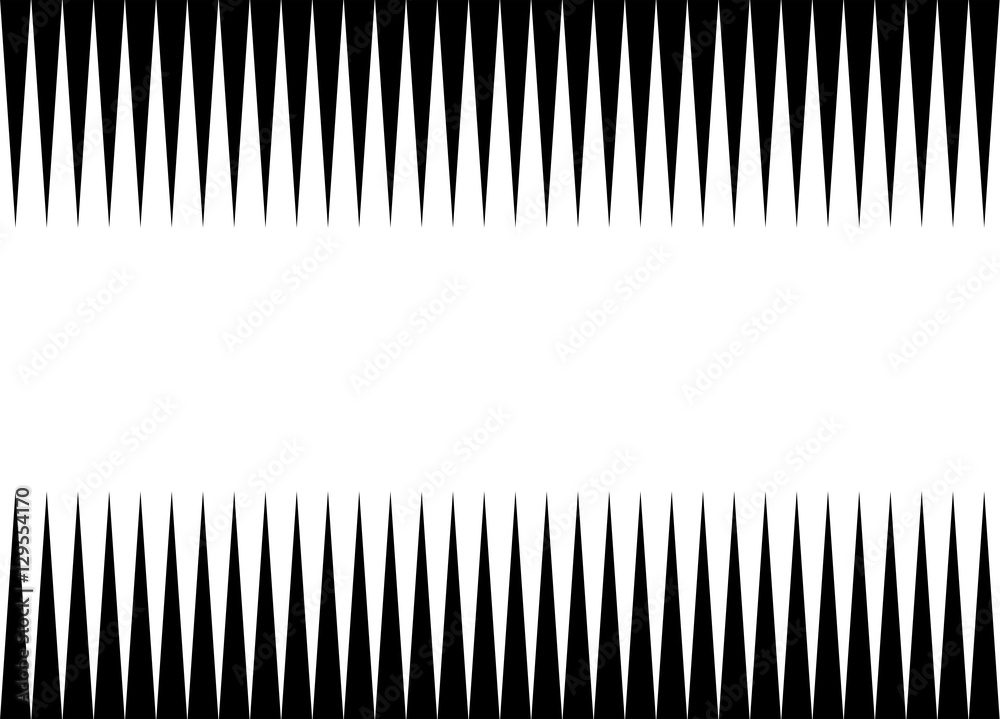 Gezackter Hintergrund weiß schwarz