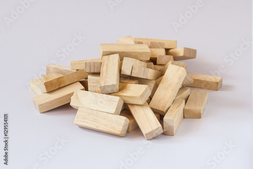 wood block pile