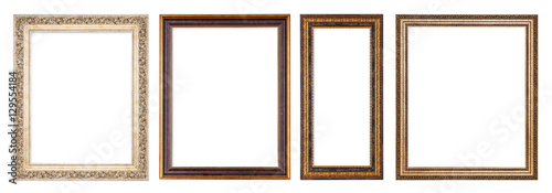 Simple vintage frame on a white background