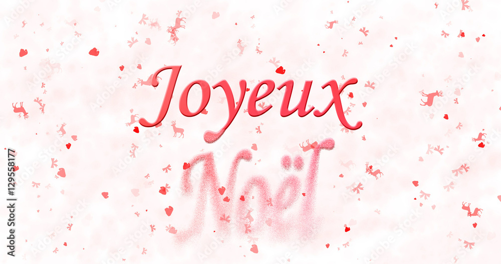 Merry Christmas text in French 