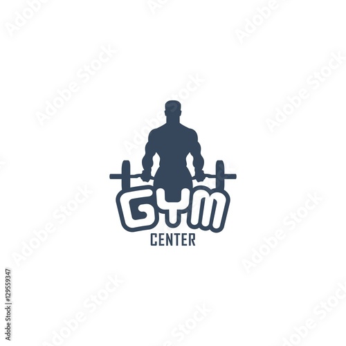 Gym Fitness Exercise Vector Logo Design Template