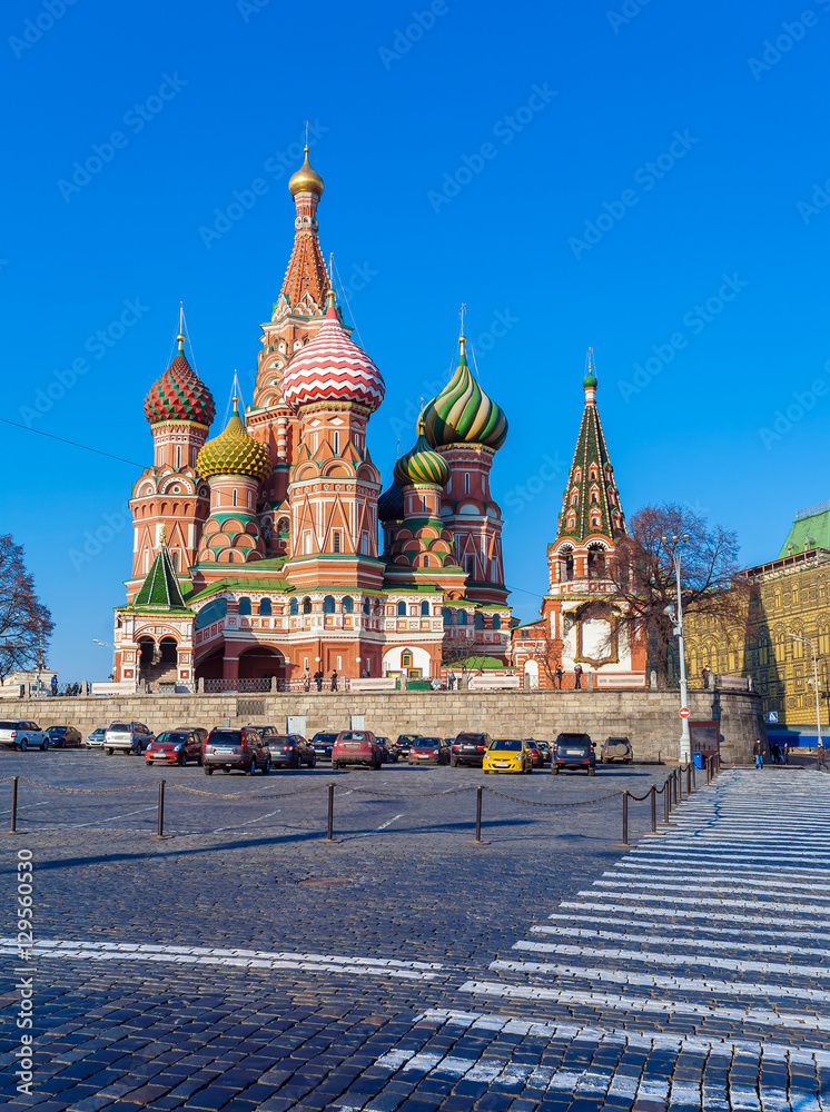 Saint Basil's Cathedral in the Red Square, Moscow, Russia Saint Basil's Cathedral in the Red Square, Moscow, Russia