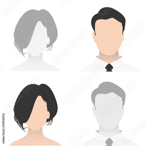 Default Colorful Placeholder Man and Woman