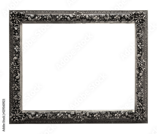 Bronze photo frame isolated with clipping path.