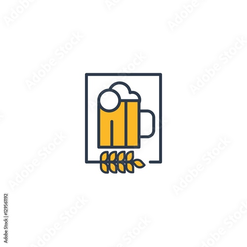 Beer Beverage Vector Logo Design Element