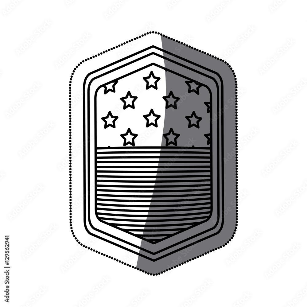 Usa flag inside frame icon. United nation us country and american states theme. Isolated design. Vector illustration Usa flag inside frame icon. United nation us country and american states theme. Isolated design. Vector illustration