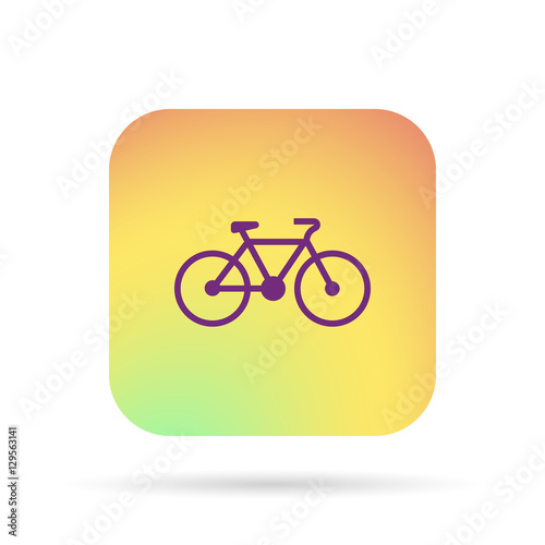 icon bicycle profile