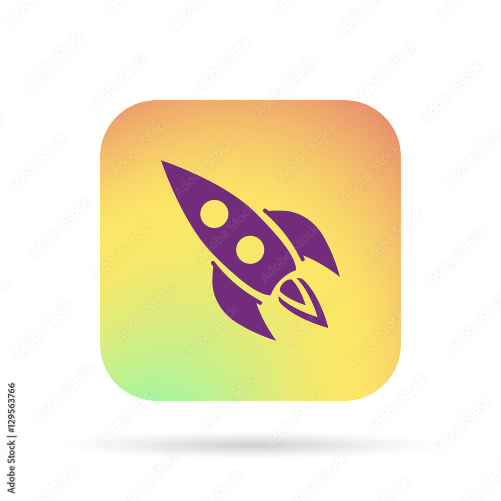 Fototapeta premium icon rocket