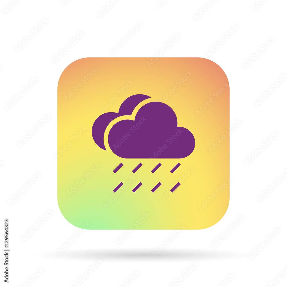 rain cloud meteo icon rain cloud meteo icon
