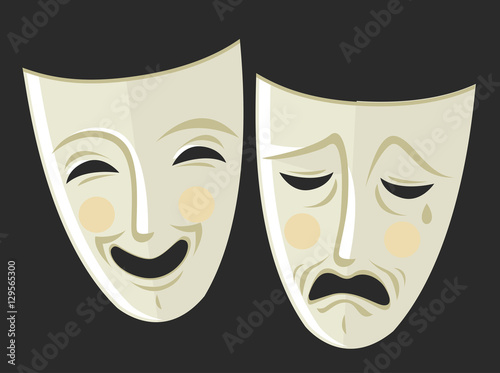 theater sad and happy masks