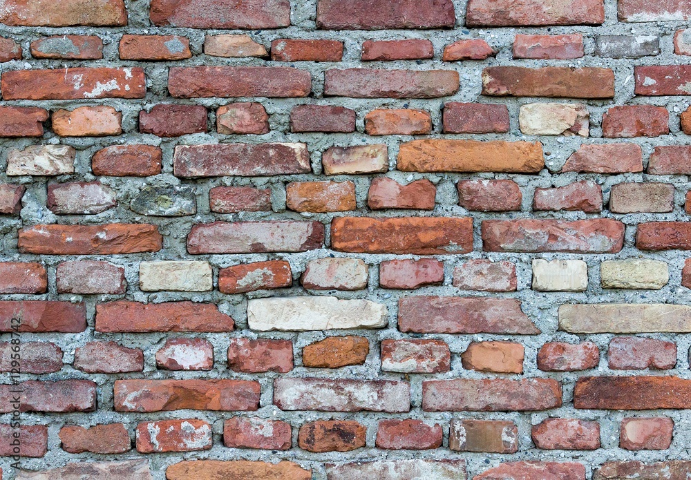 Fototapeta premium Ziegelwand alt Hintergrund